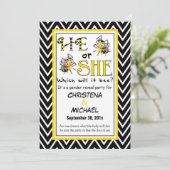 Was wird es sich um eine geschlechtsspezifische Ei Einladung (Stehend Vorderseite)