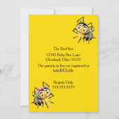 Was wird es sich um eine geschlechtsspezifische Ei Einladung (Rückseite)