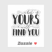 Was wird Ihre Typografie finden? Aufkleber (Blatt)