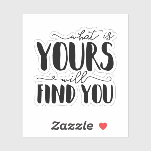 Was wird Ihre Typografie finden? Aufkleber (Blatt)