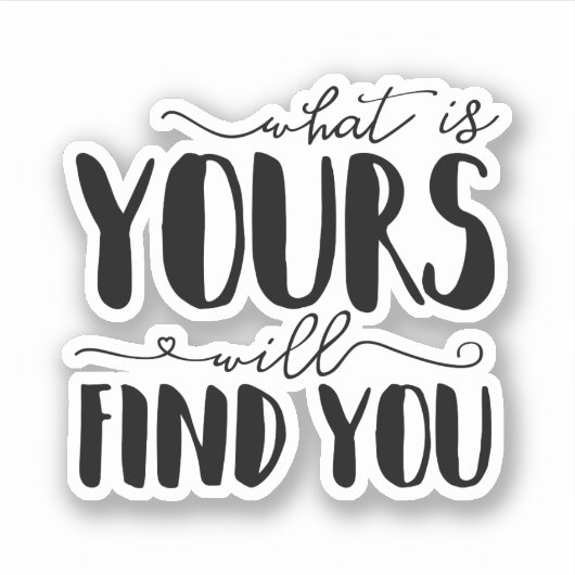 Was wird Ihre Typografie finden? Aufkleber (Vorderseite)