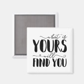 Was wird Ihre Typografie finden? Magnet (Vorderseite/Rückseite)