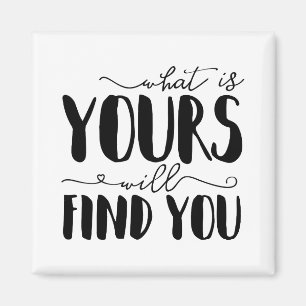 Was wird Ihre Typografie finden? Magnet