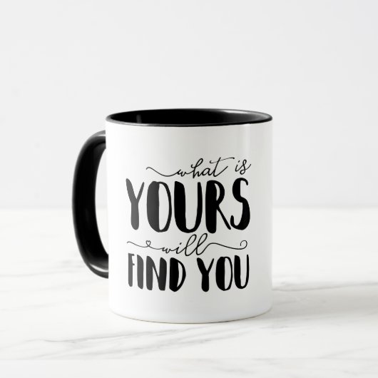 Was wird Ihre Typografie finden? Tasse (Vorderseite Links)