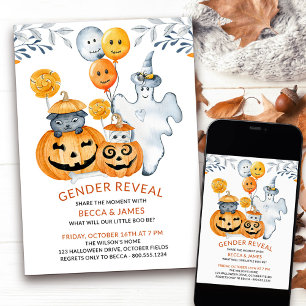 Was wird kleines Boo zu Halloween sein Geschlechts Einladung
