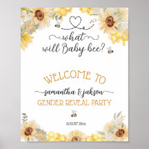 Was wird Sonnenblumen Baby Gender Reveal willkomme