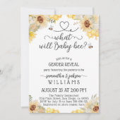 Was wird Sonnenblumen zeigen Geschlecht Einladung (Vorderseite)