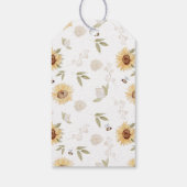 Was wird Sonnenblumen zeigen Geschlecht Geschenkanhänger (Rückseite)