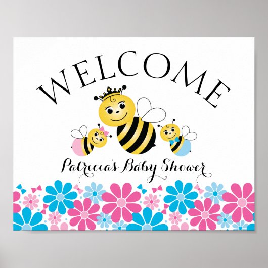 Was wird unser Honey Bee Gender Poster zeigen? (Vorne)