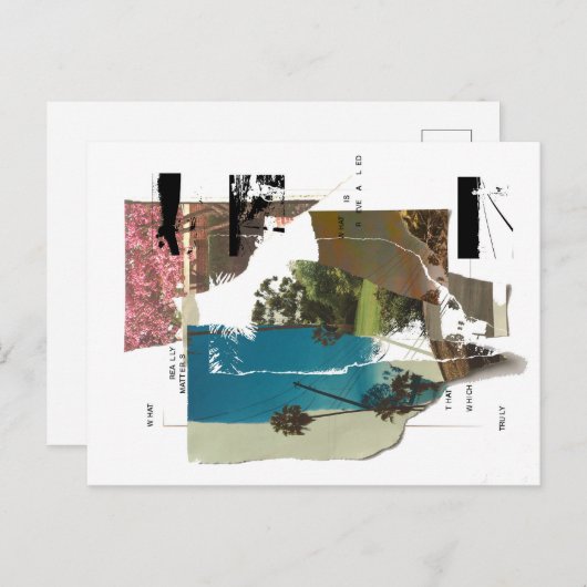 Was wirklich zählt feiertagspostkarte (Vorne/Hinten)