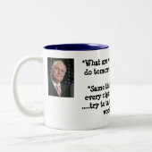 Was wollen Sie, um morgen zu tun? Zweifarbige Tasse (Links)