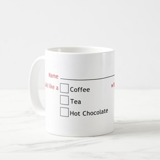 Was wollten Sie wieder? Kaffeetasse (Vorderseite Links)