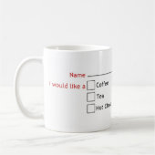 Was wollten Sie wieder? Kaffeetasse (Links)