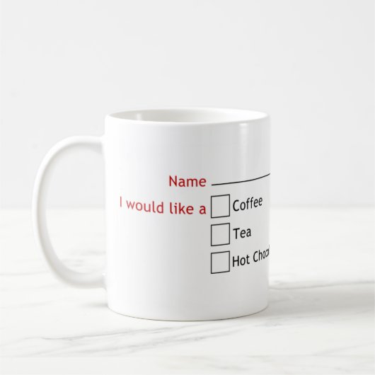 Was wollten Sie wieder? Kaffeetasse (Links)