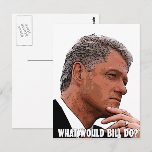 Was würde Bill tun? Postkarte (Vorne/Hinten)