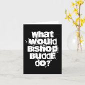 Was würde Bischof Budde tun? Karte (Gelbe Blume)