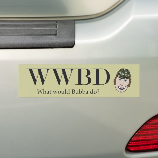 Was würde Bubba tun? Autoaufkleber (Auf Auto)