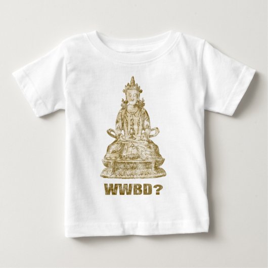 Was würde Buddha tun? Baby T-shirt (Vorderseite)