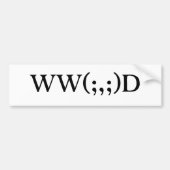 Was würde Cthulhu tun? B auf w-Text Autoaufkleber (Vorne)