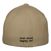 Was würde Dagney tun? Bestickte Baseballkappe (Rückseite)