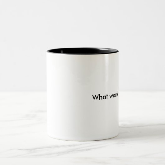 Was würde Dagny tun? Zweifarbige Tasse (Mittel)