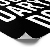 Was würde Daryl tun Lustiger personalisierter Name Poster (Ecke)