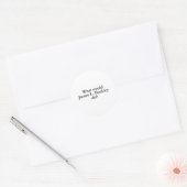 Was würde das james l buckley tun? runder aufkleber (Umschlag)