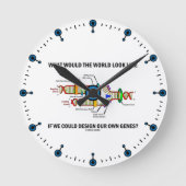 Was würde das Weltblick-Gleiche unsere Gene Runde Wanduhr (Vorderseite)