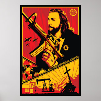 Was würde der republikanische Jesus tun? Poster