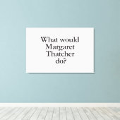 Was würde der Schirmherr an den Rand drängen? Leinwanddruck (Insitu (Holzboden))