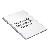 Was würde die großen tun notizblock (Rechte Seite)