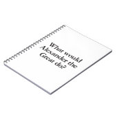 Was würde die großen tun notizblock (Linke Seite)