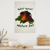 Was würde die Natur tun? Poster (Küche)