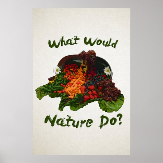 Was würde die Natur tun? Poster (Vorne)