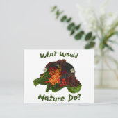 Was würde die Natur tun? Postkarte (Stehend Vorderseite)