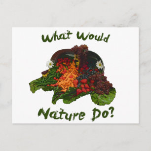 Was würde die Natur tun? Postkarte