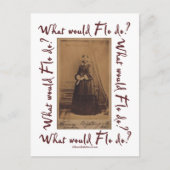 Was würde Flo tun? Florence Nightingale Postkarte (Vorderseite)