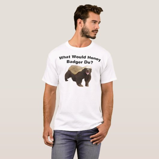 Was würde Honig-Dachs tun? T-Shirt (Vorne ganz)