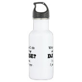 Was würde ich tun, Djembe? Edelstahlflasche (Rückseite)