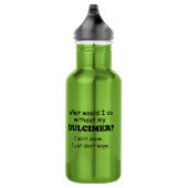 Was würde ich tun, Dulcimer? Edelstahlflasche (Rechts)