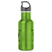Was würde ich tun? edelstahlflasche (Rückseite)
