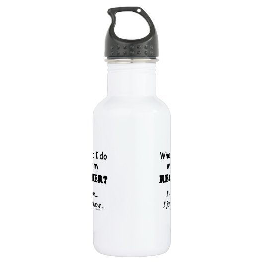 Was würde ich tun? edelstahlflasche (Rückseite)