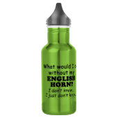 Was würde ich tun, Englisch Horn? Edelstahlflasche (Links)