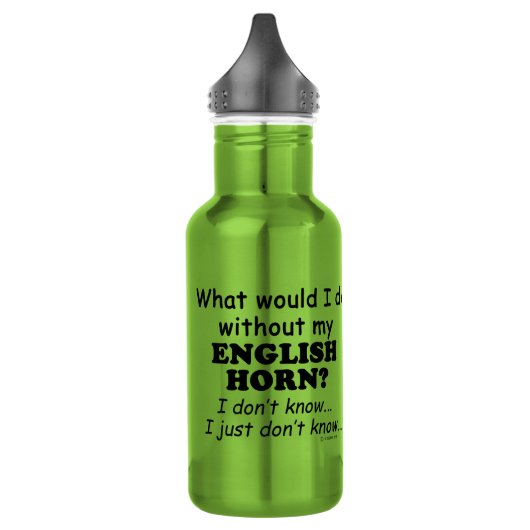 Was würde ich tun, Englisch Horn? Edelstahlflasche (Links)