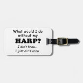 Was würde ich tun, Harfe Gepäckanhänger (Vorderseite horizontal)