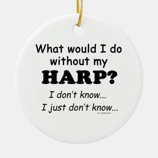 Was würde ich tun, Harfe Keramikornament (Vorne)