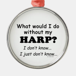 Was würde ich tun, Harfe Silbernes Ornament