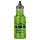 Was würde ich tun, Horn? Edelstahlflasche (Links)