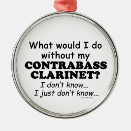 Was würde ich tun, Kontrabass-Klarinette Silbernes Ornament