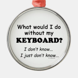 Was würde ich tun? silbernes ornament